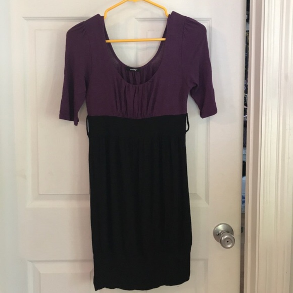 Purple and black cute dress